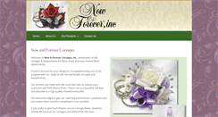 Desktop Screenshot of nowandforevercorsages.com